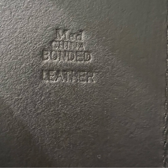 Leather braided belt, size M, brown, preowned - Picture 4 of 4